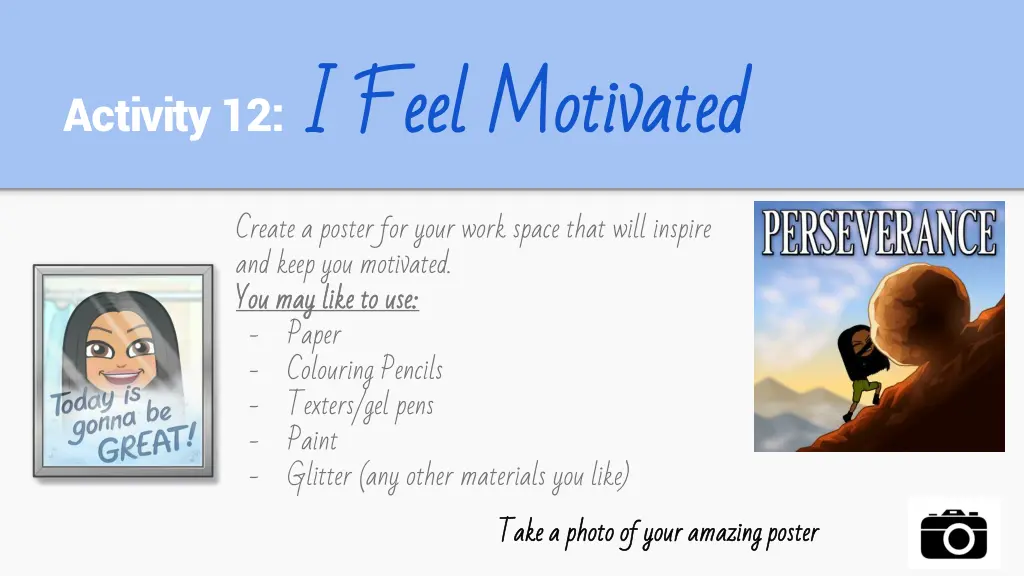 activity 12 i feel motivated