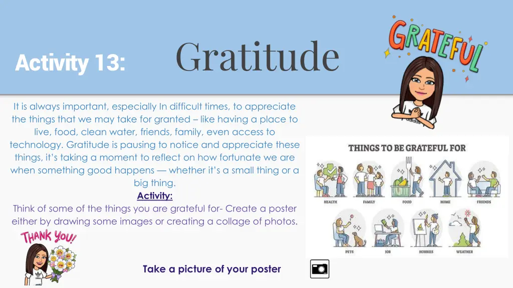 activity 13 gratitude