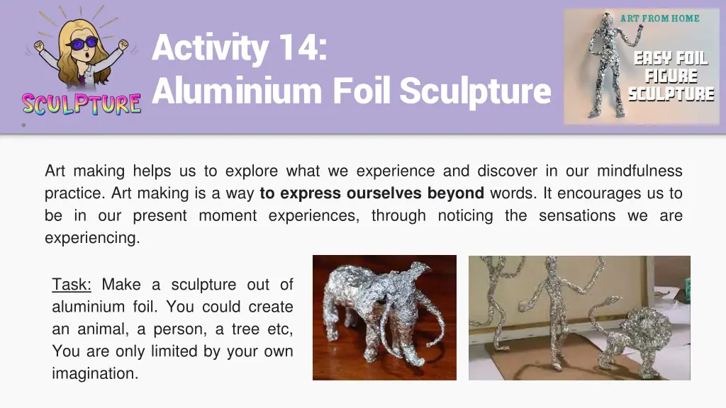 foil human figure sculpture