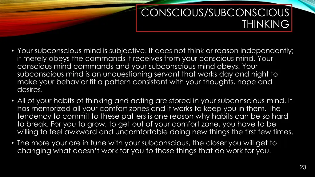 conscious subconscious 1