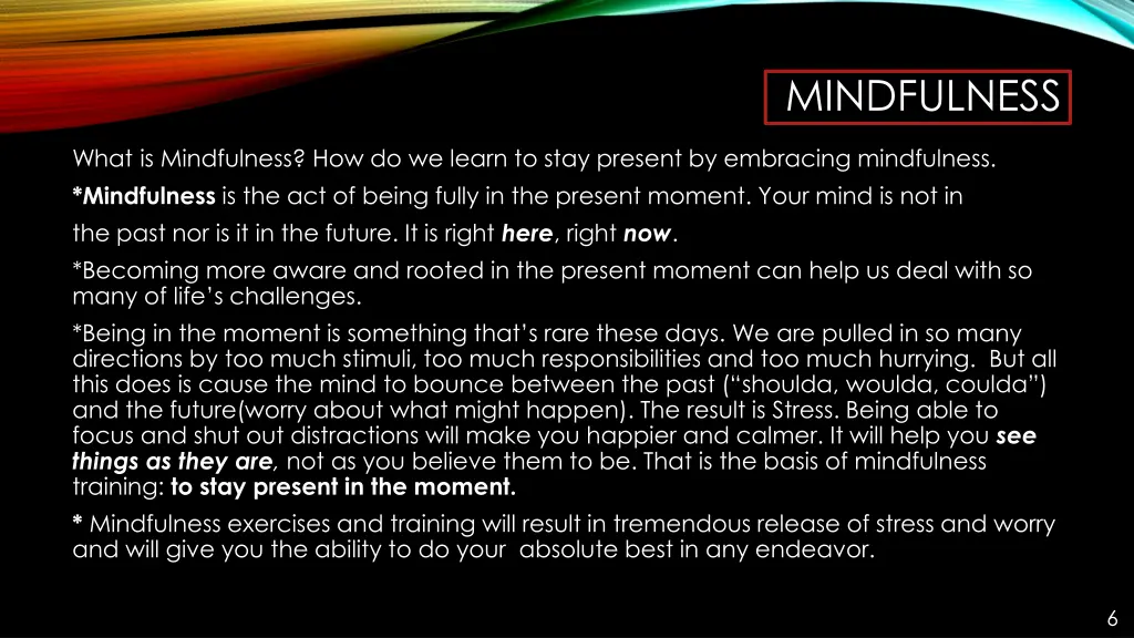 mindfulness