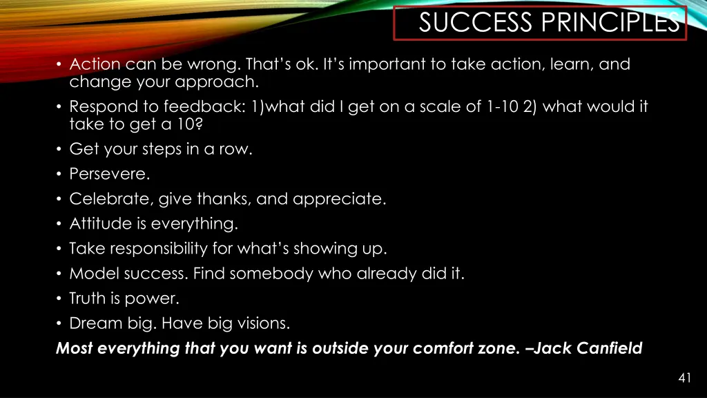 success principles 1