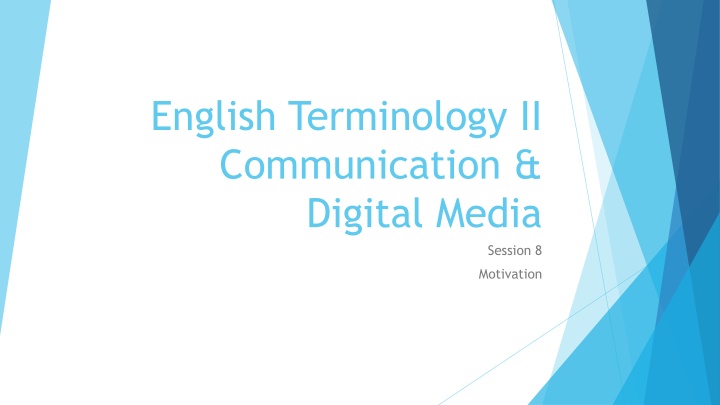 english terminology ii communication digital media