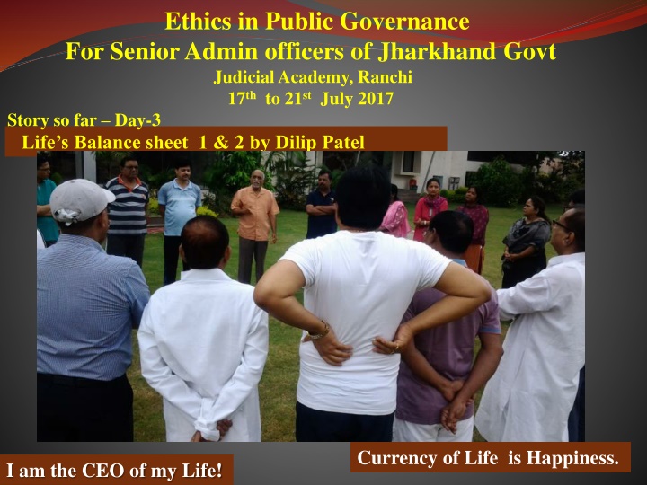 ethics in public governance for senior admin