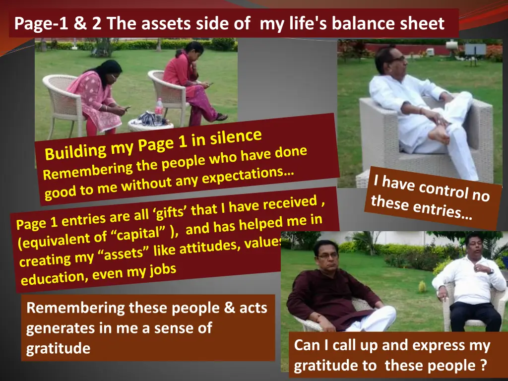 page 1 2 the assets side of my life s balance