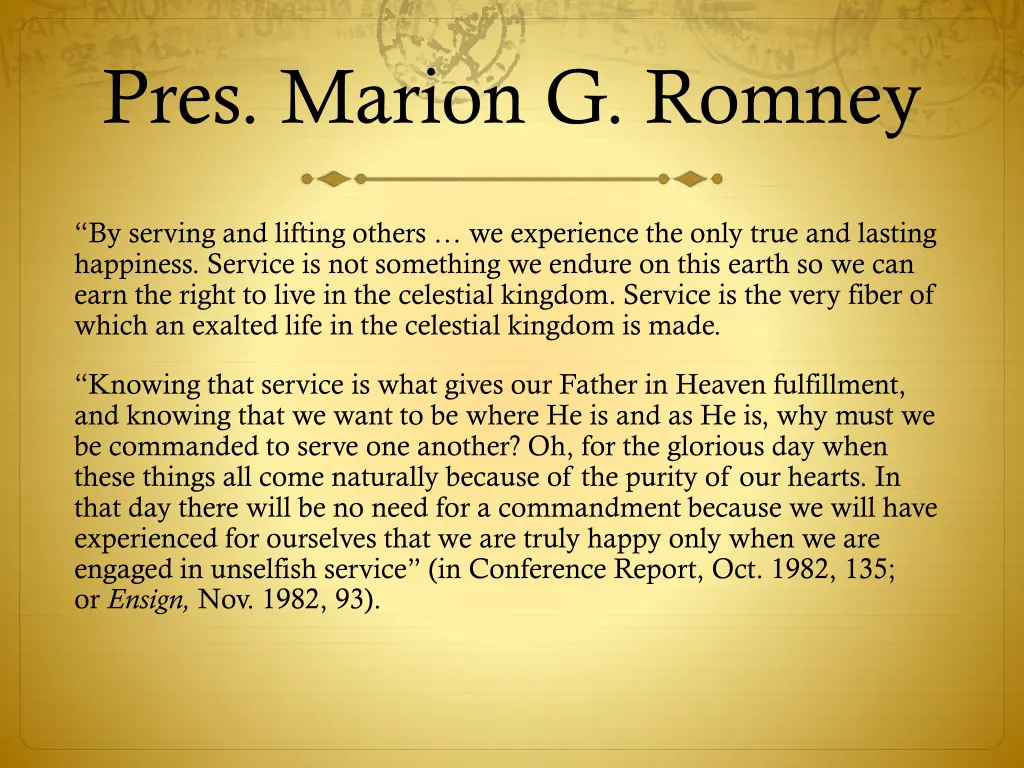 pres marion g romney