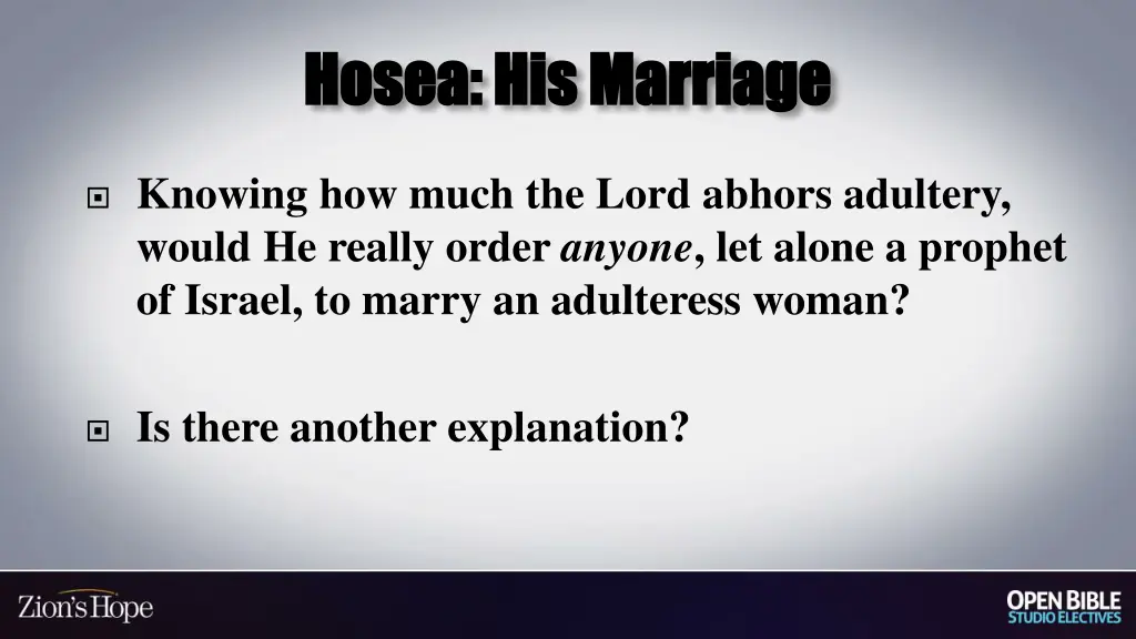 hosea his marriage hosea his marriage 1