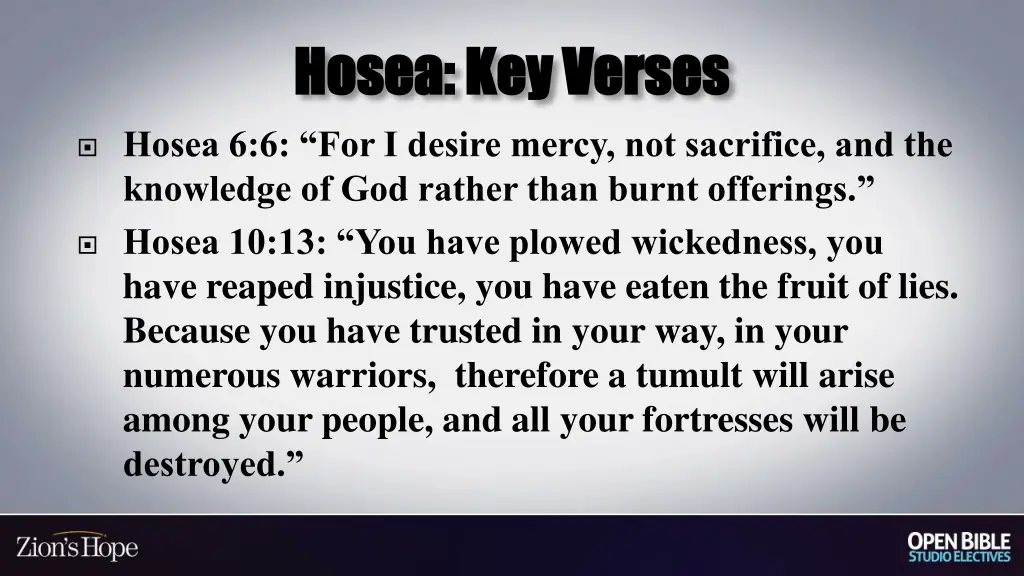 hosea key verses hosea key verses 1