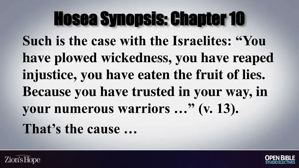 hosea synopsis chapter 10 hosea synopsis chapter 1