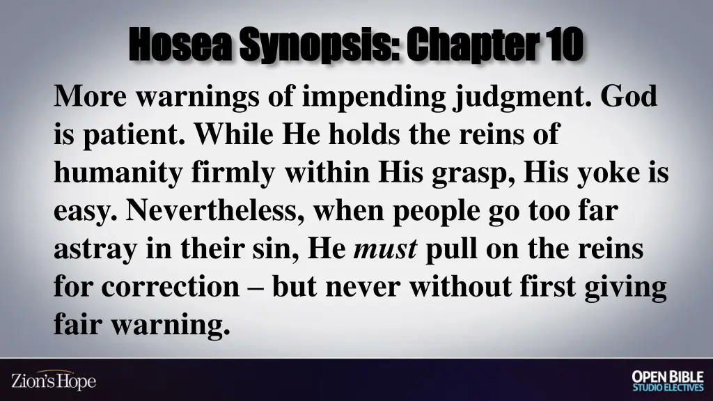 hosea synopsis chapter 10 hosea synopsis chapter