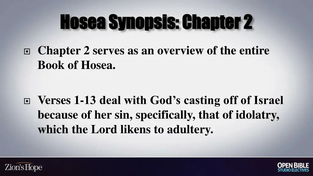 hosea synopsis chapter 2 hosea synopsis chapter 2