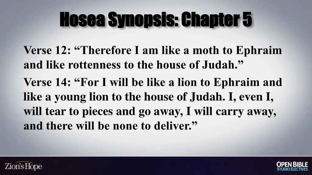 hosea synopsis chapter 5 hosea synopsis chapter 5 1