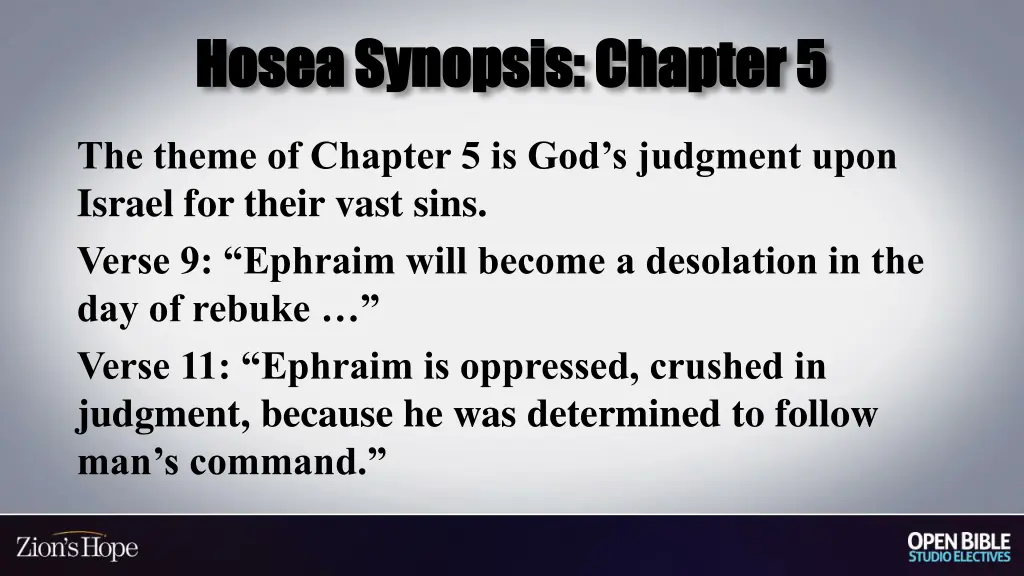 hosea synopsis chapter 5 hosea synopsis chapter 5