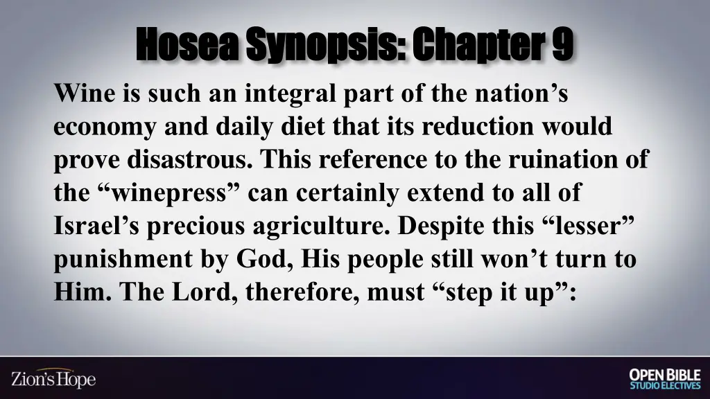 hosea synopsis chapter 9 hosea synopsis chapter 1