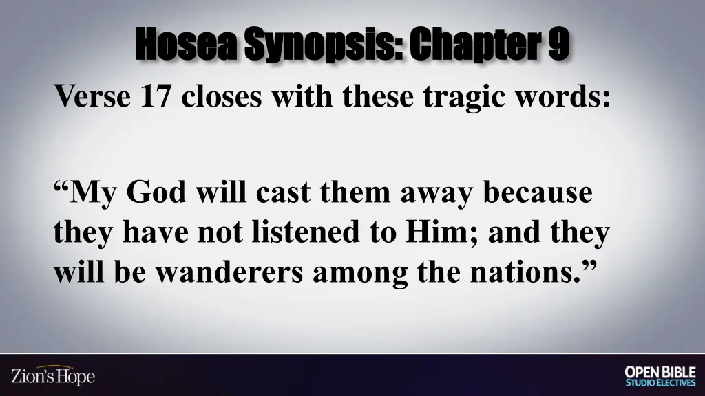 hosea synopsis chapter 9 hosea synopsis chapter 3