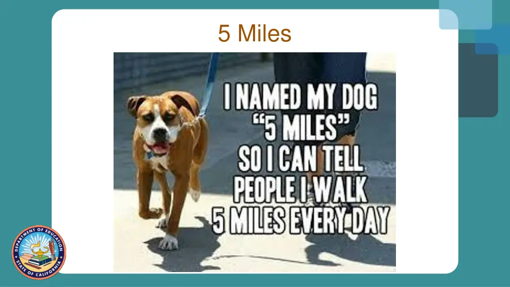 5 miles