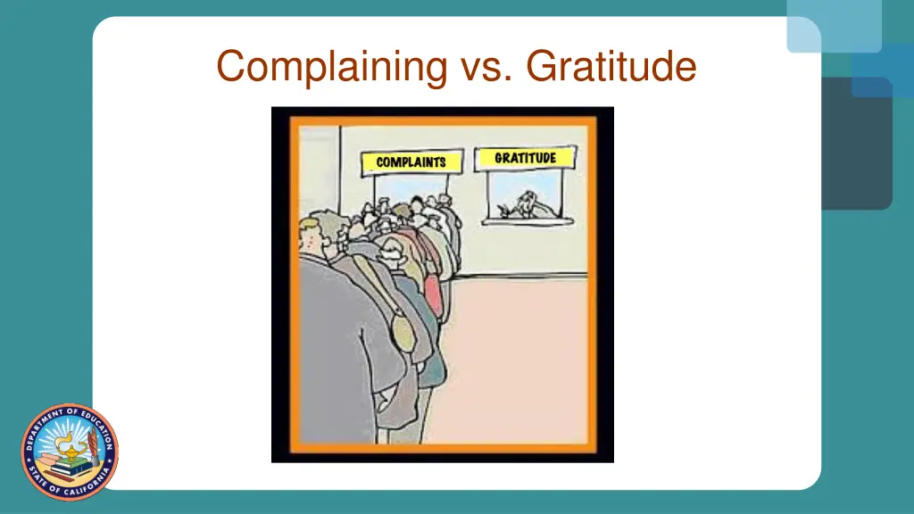 complaining vs gratitude