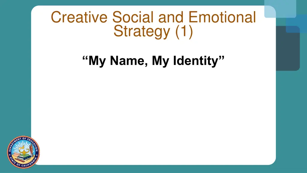 creative social and emotional strategy 1