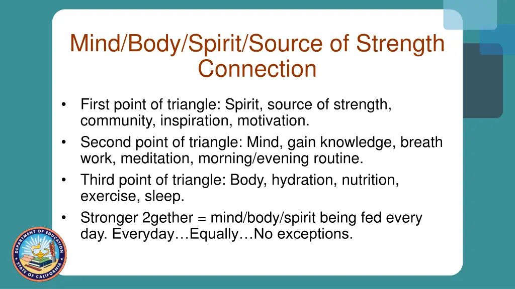 mind body spirit source of strength connection