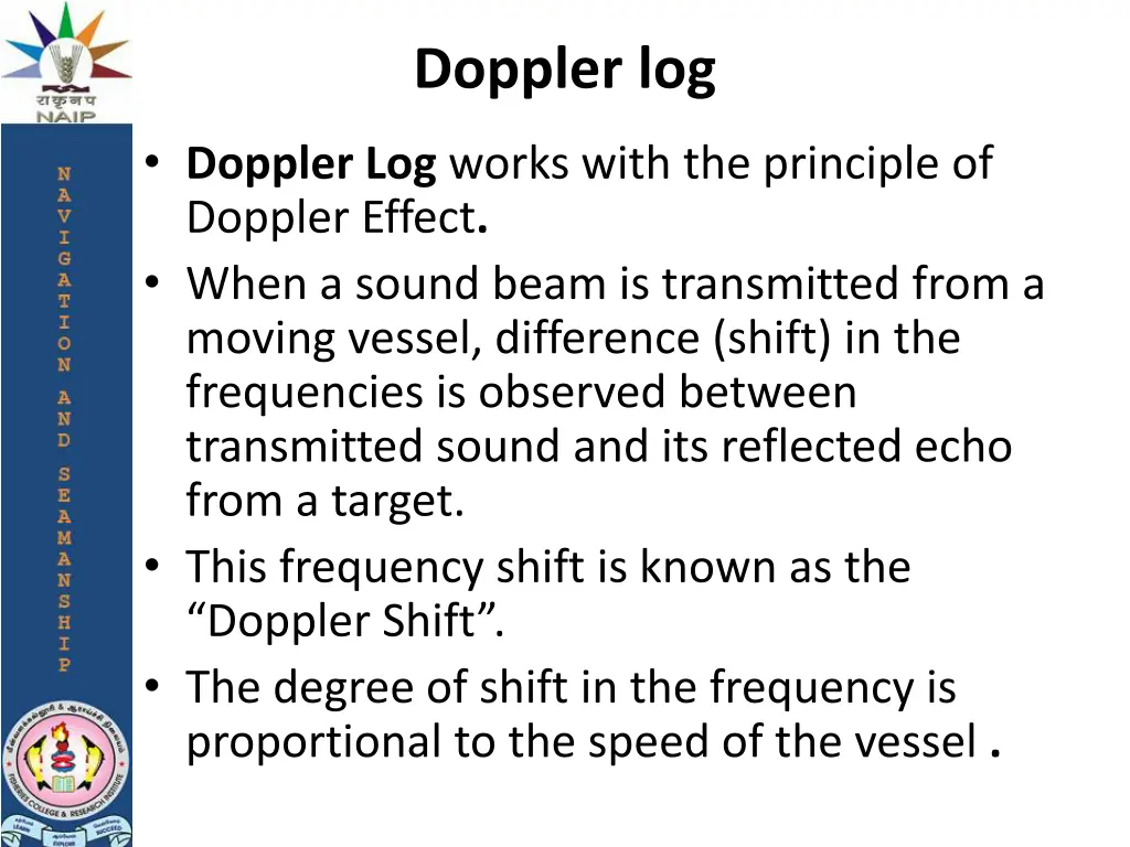 doppler log