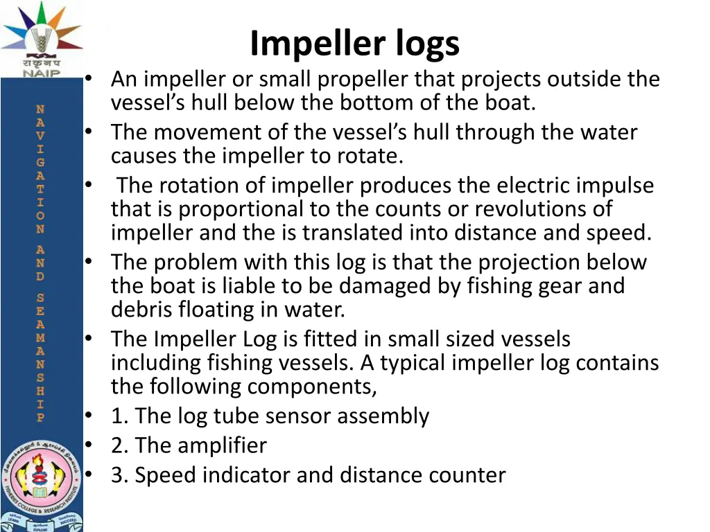 impeller logs