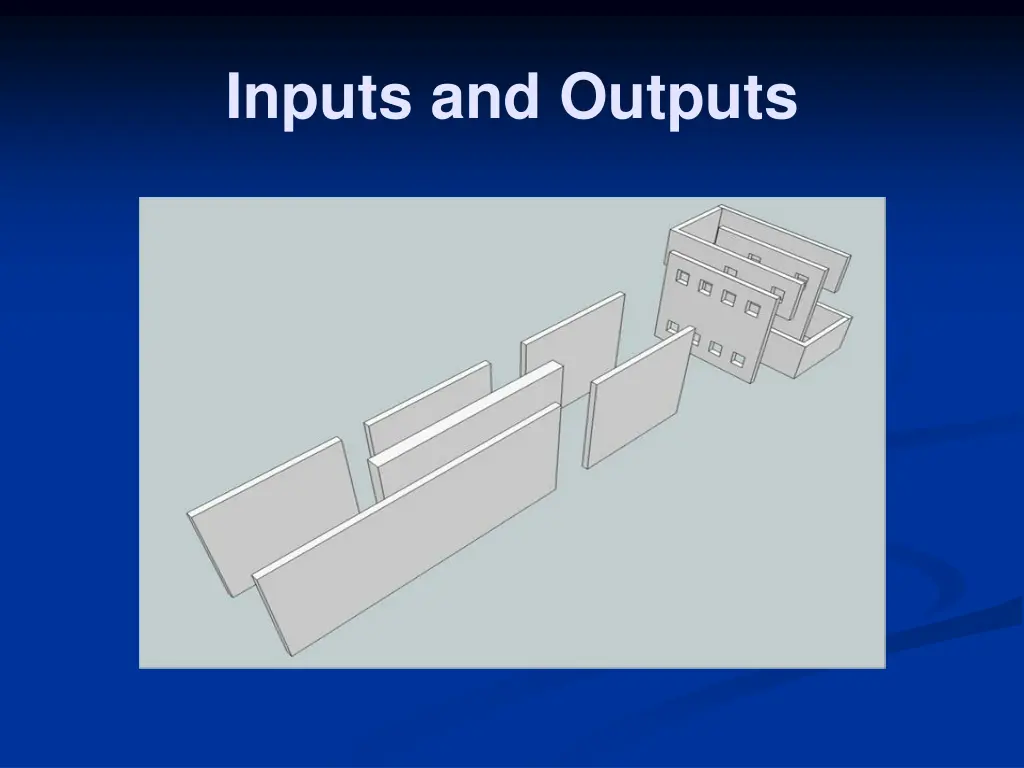 inputs and outputs