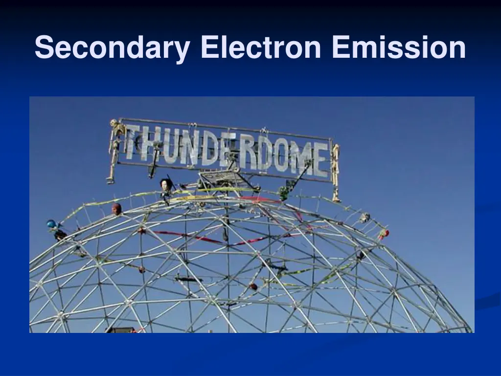 secondary electron emission