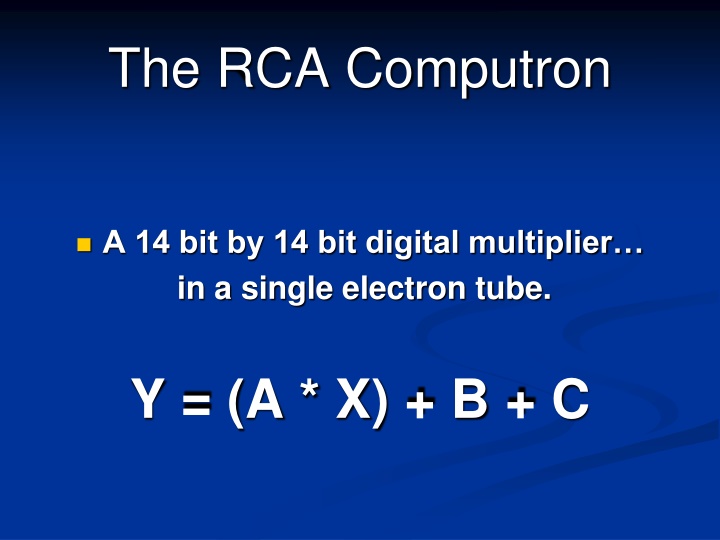 the rca computron