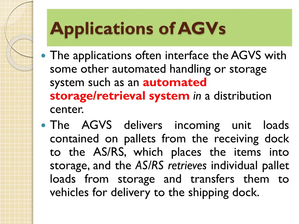 applications of agvs 1