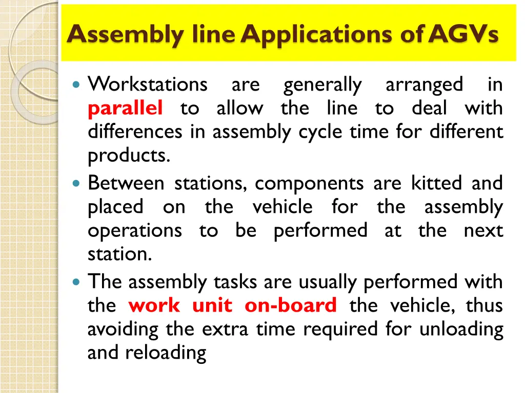 assembly line applications of agvs 1