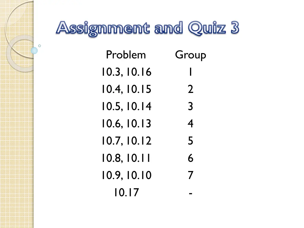 assignment and quiz 3