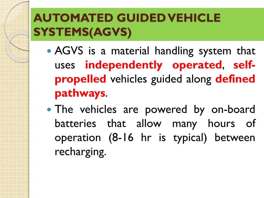 automated guided vehicle systems agvs