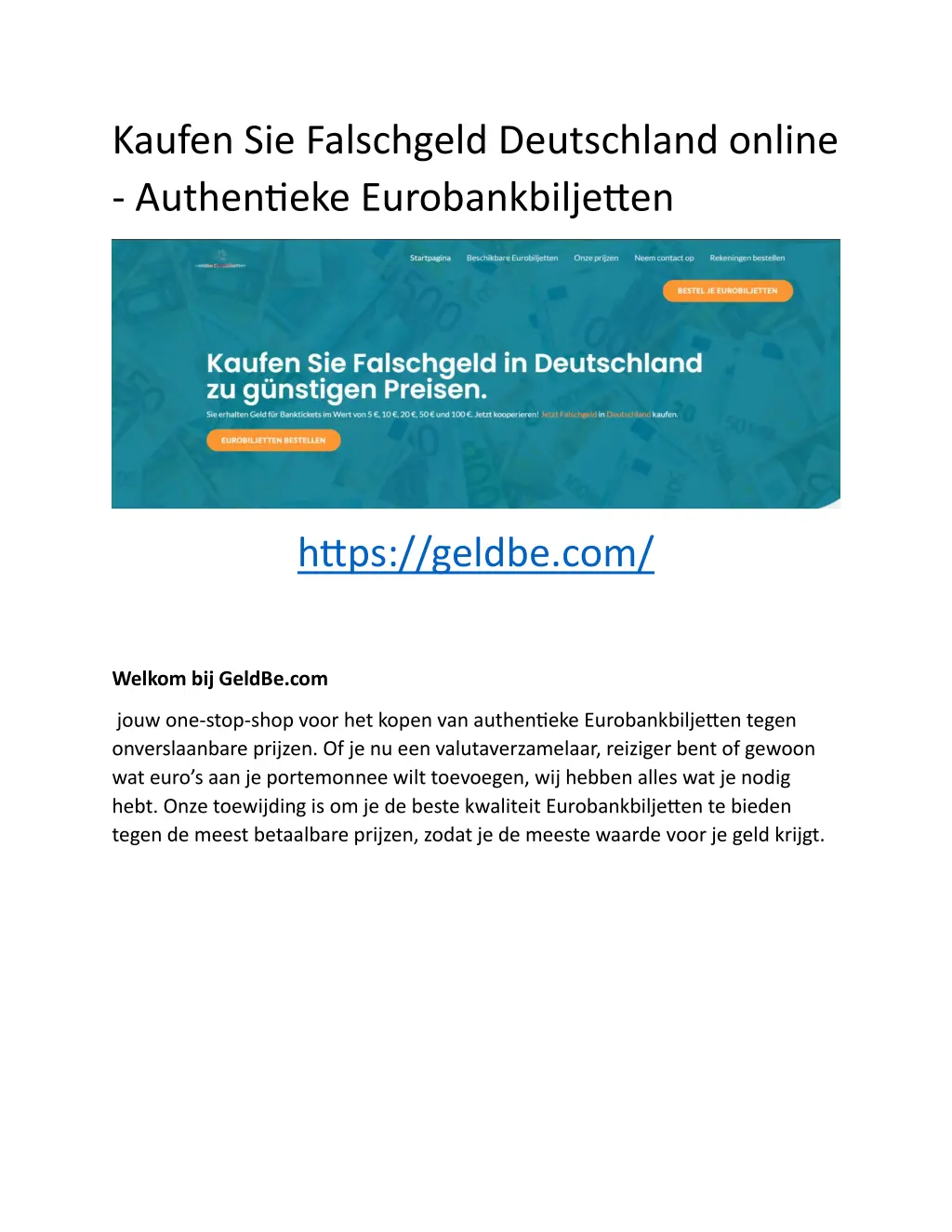 kaufen sie falschgeld deutschland online