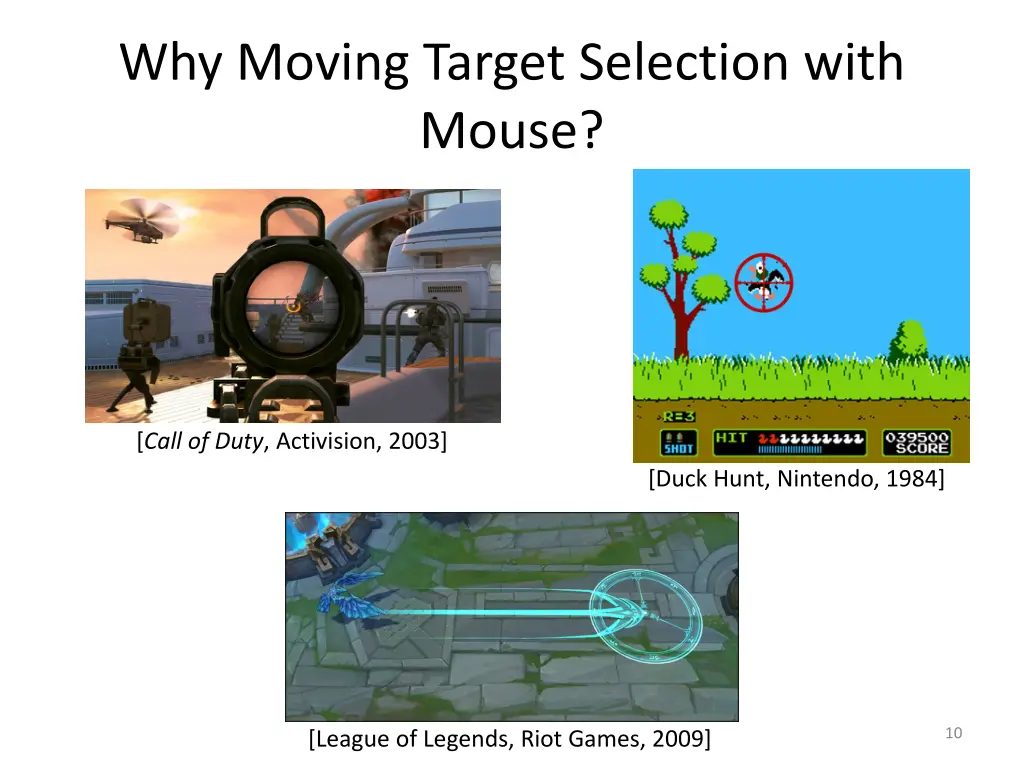 why moving target selection with mouse