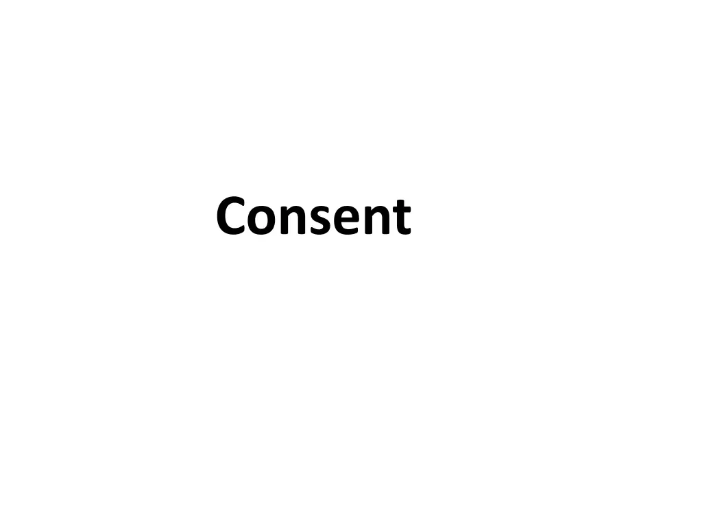 consent