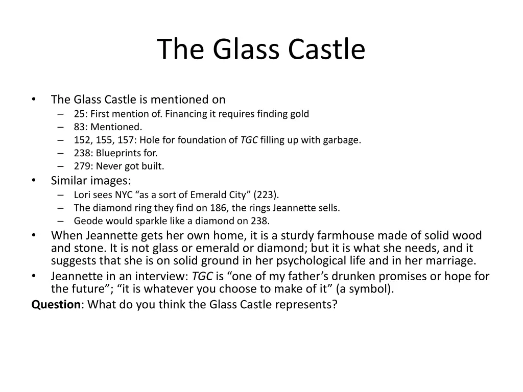 the glass castle