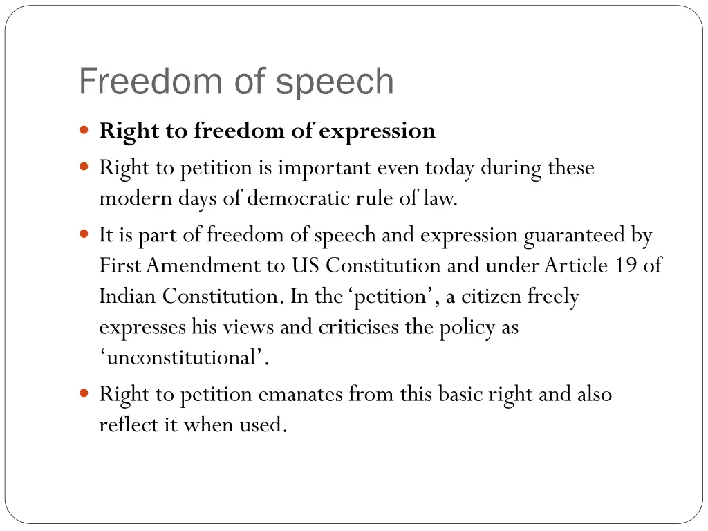 freedom of speech