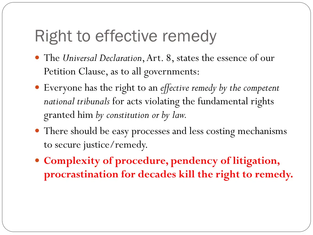 right to effective remedy