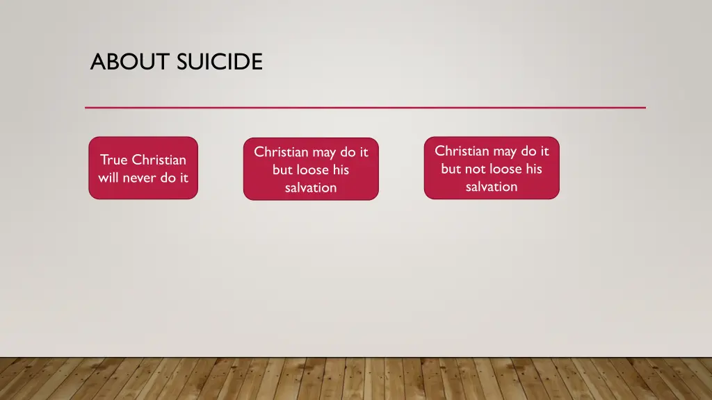 about suicide