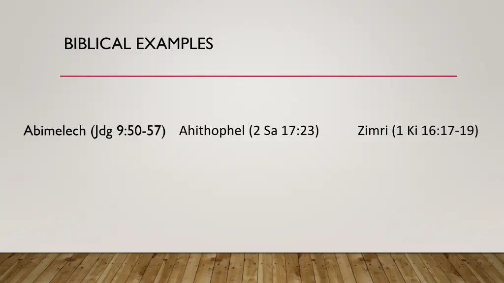 biblical examples