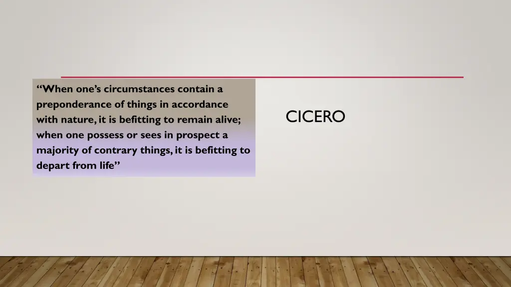 when one s circumstances contain a preponderance