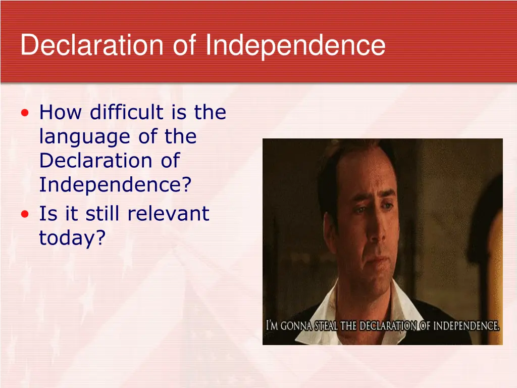 declaration of independence