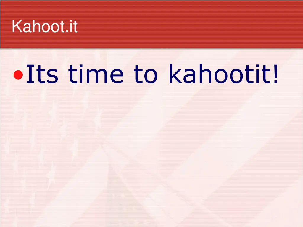 kahoot it