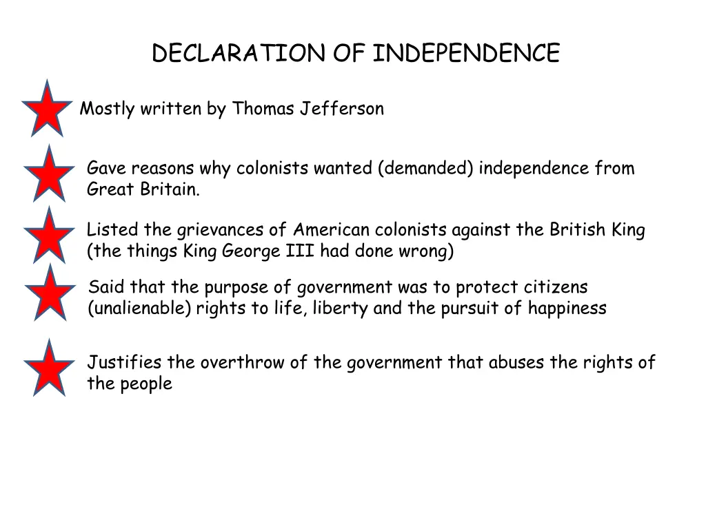 declaration of independence