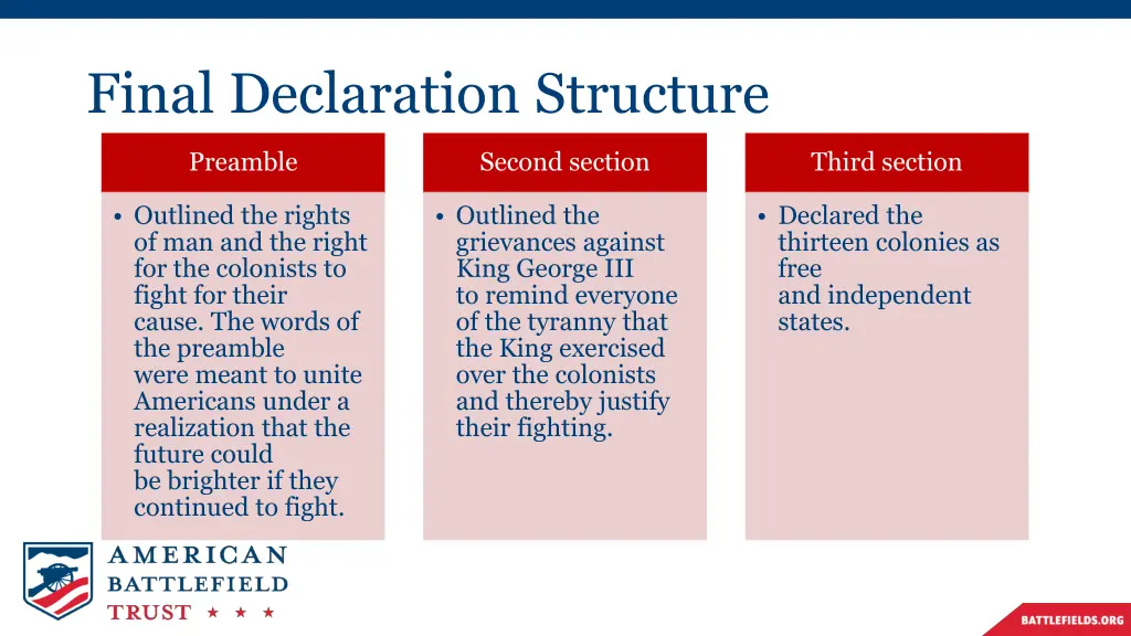 final declaration structure