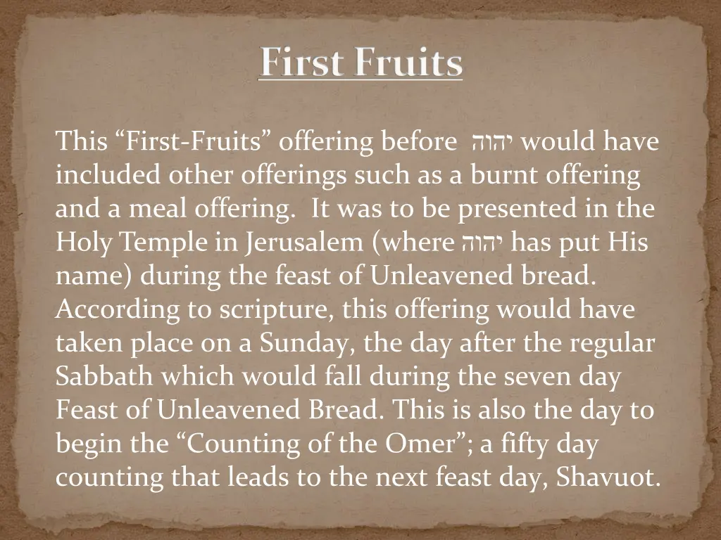 first fruits 2