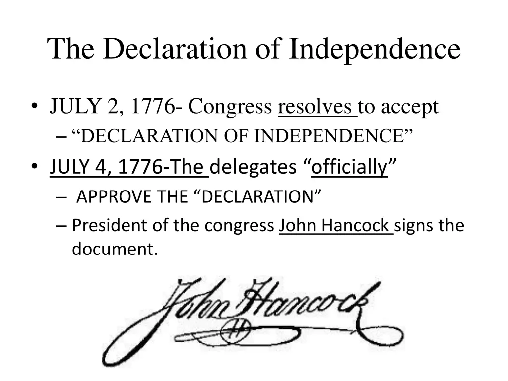 the declaration of independence 1