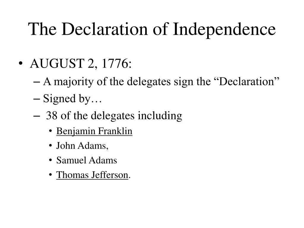 the declaration of independence 2