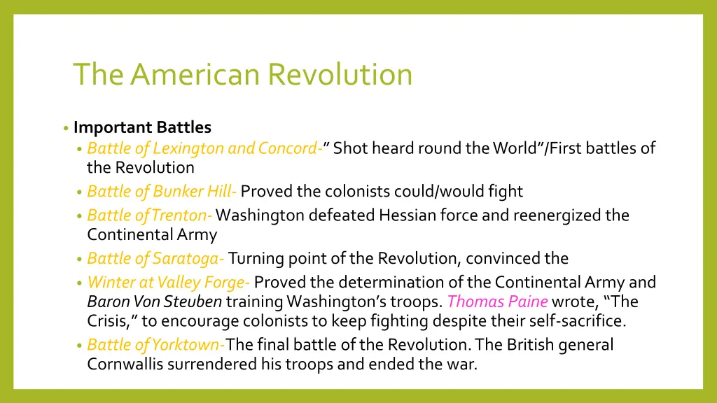 the american revolution 10