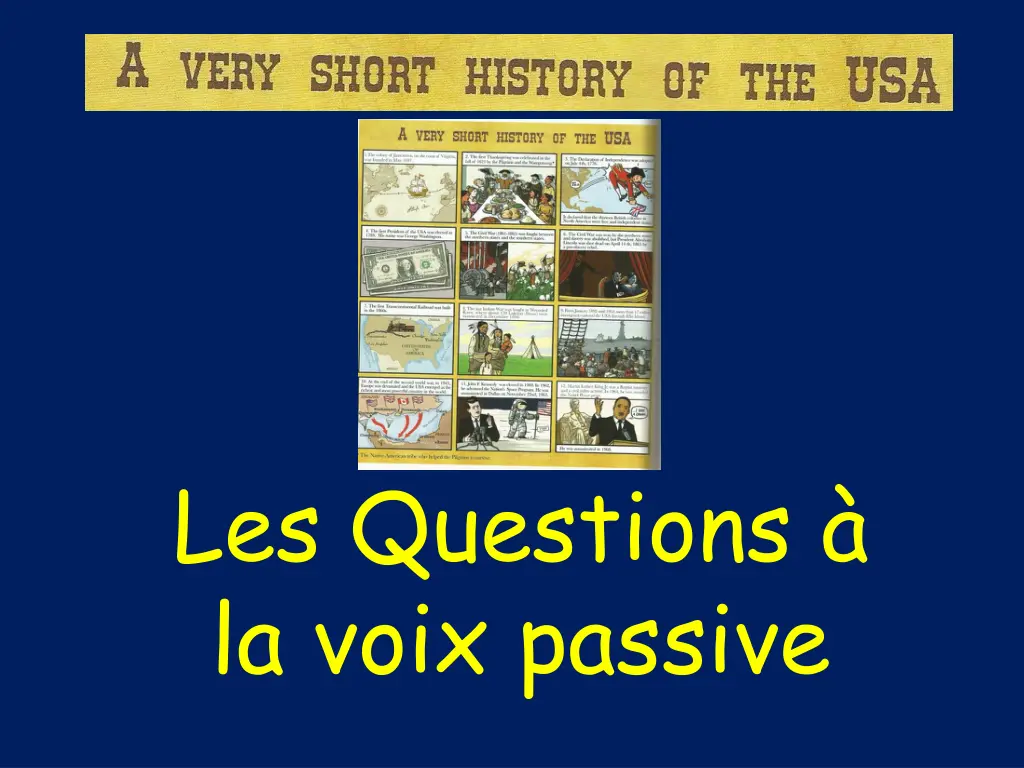 les questions la voix passive